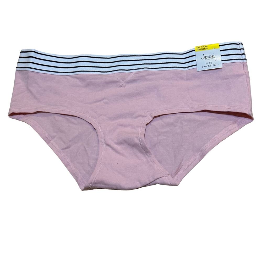 Jenni Elastic Waistband Hipster Underwear Peachskin Size Medium